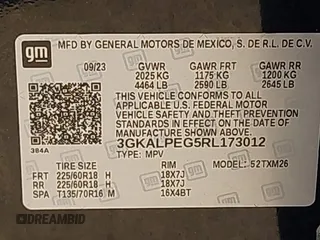 2024 GMC Terrain SLT с VIN 3GKALPEG5RL173012, выставлен на аукционе IAAI как лот 41768848 с пробегом 21 952 миль миль и . История ставок и продаж доступна на DreamBid. Изображение 8.