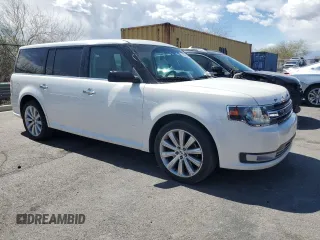 2015 Ford Flex SEL with VIN 2FMGK5C84FBA11206, listed as a Copart auction lot 51300035 with 155,493 mi miles and Salvage Title. Bid and sale history available at carsss.com. Image 4.