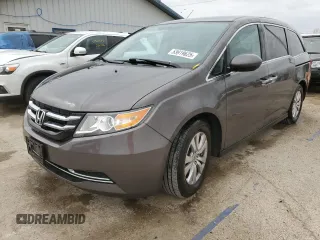2016 Honda Odyssey SE with VIN 5FNRL5H33GB155907, listed as a Copart auction lot 53919625 with 119,198 mi miles and Salvage Title. Bid and sale history available at DreamBid. Image 1.