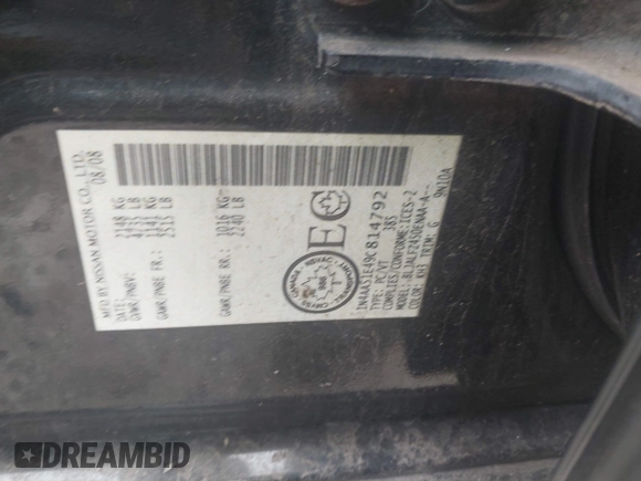 2009 Nissan Maxima S с VIN 1N4AA51E49C814792, выставлен на аукционе IAAI как лот 42361879 с пробегом 284 213 миль миль и . История ставок и продаж доступна на DreamBid. Изображение 9.