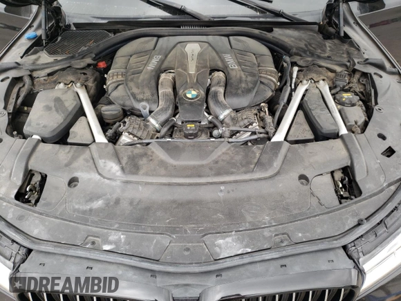 2019 BMW 7 Series 750i with VIN WBA7F0C58KGM24375, listed as a Copart auction lot 73192983 with 0 mi miles. Bid and sale history available at carsss.com. Image 12.