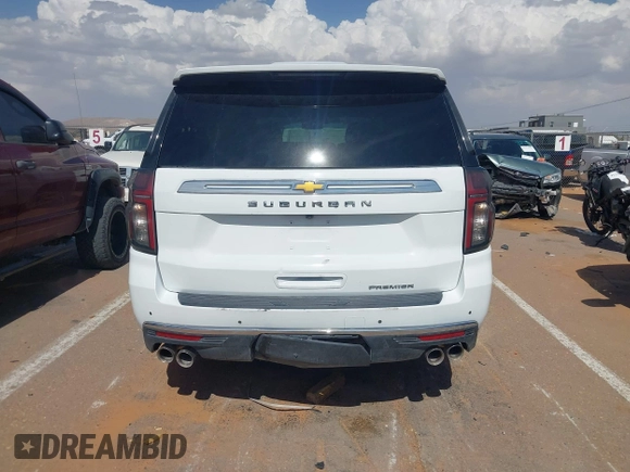 2023 Chevrolet Suburban Premier with VIN 1GNSKFKDXPR264328, listed as a IAAI auction lot 42349298 with Not provided miles and . Bid and sale history available at DreamBid. Image 16.