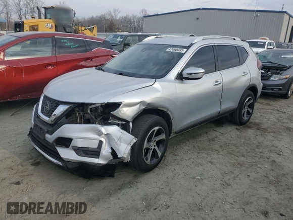 2019 Nissan Rogue SV with VIN KNMAT2MT8KP528665, listed as a Copart auction lot 47090495 with 114,888 mi miles and Salvage Title. Bid and sale history available at carsss.com. Image 1.