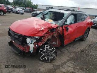 2023 Chevrolet Blazer RS with VIN 3GNKBKRS4PS162078, listed as a Copart auction lot 63374485 with Not provided miles and Salvage title. Bid and sale history available at DreamBid. Image 1.