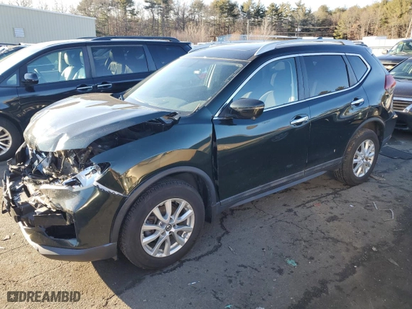 2018 Nissan Rogue SV with VIN 5N1AT2MV7JC818320, listed as a Copart auction lot 46848585 with 54,190 mi miles and Salvage Title. Bid and sale history available at carsss.com. Image 1.