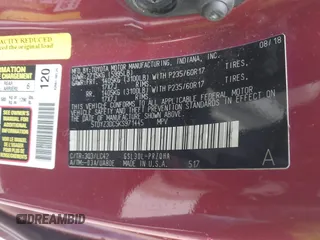 2019 Toyota Sienna XLE Auto Access Seat with VIN 5TDYZ3DC5KS971445, listed as a IAAI auction lot 41494373 with 147,578 mi miles. Bid and sale history available at carsss.com. Image 9.