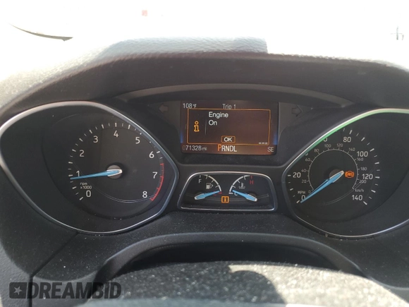 2018 Ford Focus SE z VIN 1FADP3F2XJL254750, wystawiony jako Copart lot #61907545 z przebiegiem 71 328 mil mil oraz Szkoda całkowita • Salvage title. Historia ofert i sprzedaży dostępna na DreamBid. Obrazek 9.