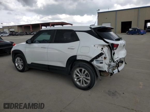 2021 Chevrolet TrailBlazer LS with VIN KL79MMS20MB087570, listed as a Copart auction lot 50818125 with 57,387 mi miles and Salvage Title. Bid and sale history available at carsss.com. Image 2.