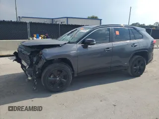 2020 Toyota RAV4 Hybrid XSE with VIN 2T3EWRFV7LW097063, listed as a Copart auction lot 56349335 with 101,442 mi miles and Clean title. Bid and sale history available at DreamBid. Image 1.