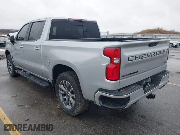 2021 Chevrolet Silverado 1500 RST with VIN 1GCUYEEDXMZ188935, listed as a IAAI auction lot 41733944 with 86,888 mi miles and . Bid and sale history available at DreamBid. Image 3.