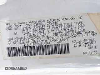 2002 Toyota Sienna LE with VIN 4T3ZF13C62U444564, listed as a IAAI auction lot 41515466 with 284,745 mi miles. Bid and sale history available at carsss.com. Image 9.