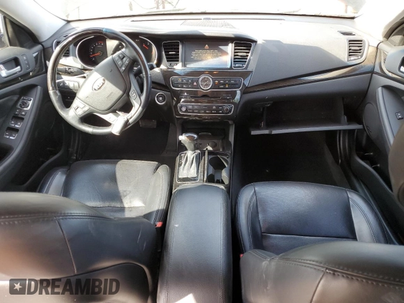 2014 Kia Cadenza Limited with VIN KNALN4D75E5130666, listed as a Copart auction lot 52460235 with 125,807 mi miles and Salvage Title. Bid and sale history available at carsss.com. Image 8.
