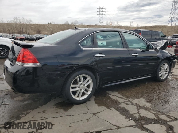 2013 Chevrolet Impala LTZ with VIN 2G1WC5E31D1218873, listed as a Copart auction lot 50394665 with 101,996 mi miles and Salvage Title. Bid and sale history available at DreamBid. Image 3.
