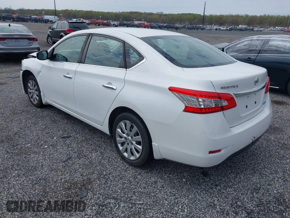 2014 Nissan Sentra S with VIN 3N1AB7AP3EL642177, listed as a IAAI auction lot 42022129 with 153,289 mi miles and . Bid and sale history available at DreamBid. Image 3.
