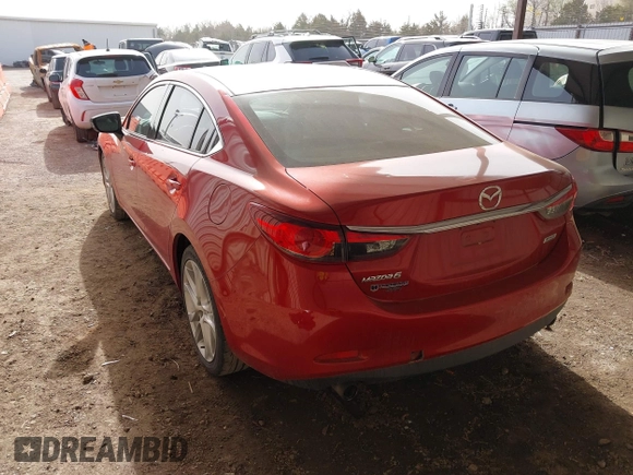 2016 Mazda Mazda6 i Touring with VIN JM1GJ1V58G1425881, listed as a IAAI auction lot 41786149 with 114,638 mi miles. Bid and sale history available at carsss.com. Image 3.