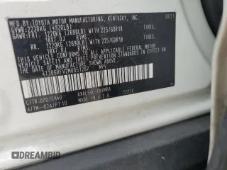 2021 Toyota RAV4 Hybrid LE z VIN 4T3B6RFV2MU051287, wystawiony jako Copart lot #58746095 z przebiegiem 55 017 mil mil oraz Szkoda całkowita • Salvage title. Historia ofert i sprzedaży dostępna na DreamBid. Obrazek 13.