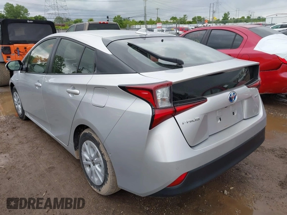 2019 Toyota Prius L Eco z VIN JTDKARFU2K3096560, wystawiony jako IAAI lot #42322950 z przebiegiem 20 866 mil mil oraz . Historia ofert i sprzedaży dostępna na DreamBid. Obrazek 3.