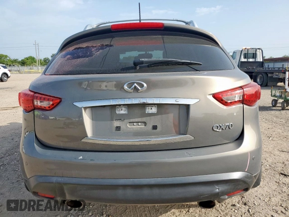 2013 Infiniti FX with VIN JN8CS1MW5DM172149, listed as a Copart auction lot 62589785 with 154,961 mi miles and Salvage title. Bid and sale history available at DreamBid. Image 6.