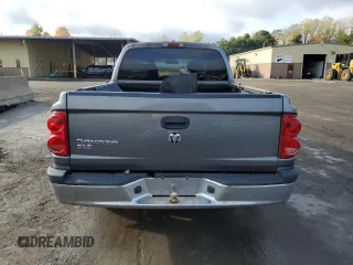 2007 Dodge Dakota SLT with VIN 1D7HW48K17S141548, listed as a Copart auction lot 74875484 with 166,785 mi miles and Salvage Title. Bid and sale history available at carsss.com. Image 6.