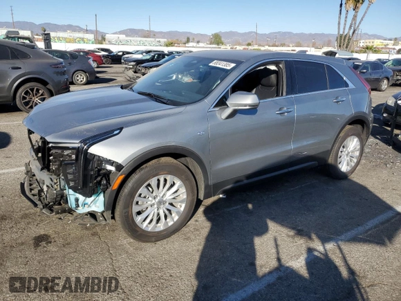 2024 Cadillac XT4 AWD Luxury with VIN 1GYFZBR40RF150020, listed as a Copart auction lot 88341385 with 9,188 mi miles and Salvage Title. Bid and sale history available at carsss.com. Image 1.