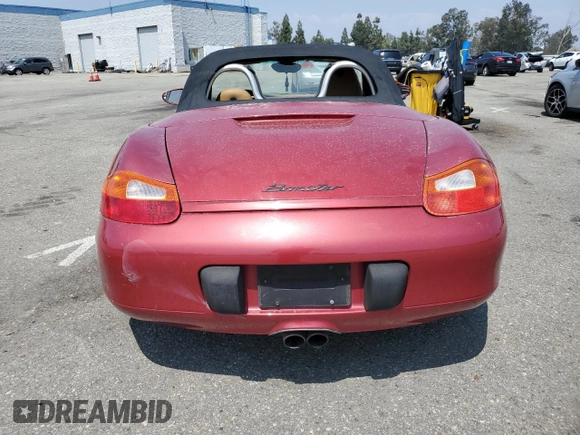 2001 Porsche Boxster with VIN WP0CA29851U623400, listed as a Copart auction lot 60160725 with Not provided miles and Salvage title. Bid and sale history available at DreamBid. Image 6.