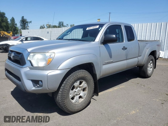 2014 Toyota Tacoma with VIN 5TFUU4EN5EX100191, listed as a Copart auction lot 58414895 with 163,766 mi miles and Salvage title. Bid and sale history available at DreamBid. Image 1.