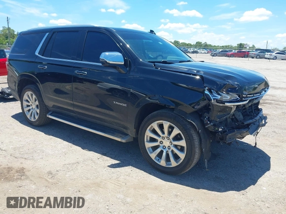 2021 Chevrolet Tahoe Premier with VIN 1GNSKSKDXMR195984, listed as a IAAI auction lot 42528305 with 89,925 mi miles and . Bid and sale history available at DreamBid. Image 1.