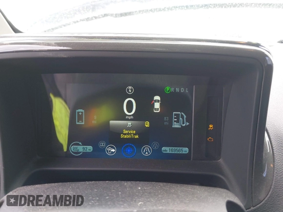 2015 Chevrolet Volt with VIN 1G1RA6E49FU119548, listed as a IAAI auction lot 41993102 with 169,565 mi miles and . Bid and sale history available at DreamBid. Image 7.
