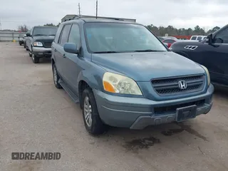 2005 Honda Pilot EX-L with RES with VIN 2HKYF18605H514327, listed as a IAAI auction lot 41563556 with 185,572 mi miles. Bid and sale history available at carsss.com. Image 1.