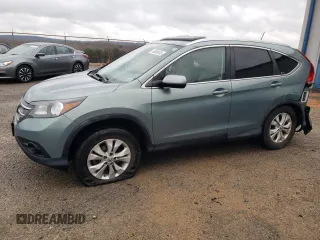 2012 Honda CR-V EX-L with VIN 2HKRM4H74CH630907, listed as a Copart auction lot 49609245 with 97,964 mi miles and Salvage Title. Bid and sale history available at carsss.com. Image 1.