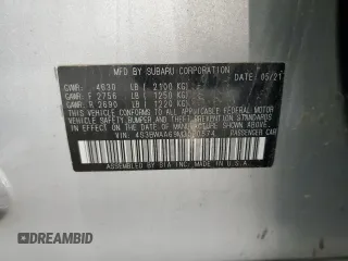 2021 Subaru Legacy with VIN 4S3BWAA69M3020574, listed as a Copart auction lot 60711215 with 40,917 mi miles and Salvage title. Bid and sale history available at DreamBid. Image 12.