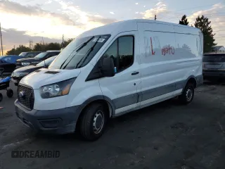 2021 Ford Transit Cargo with VIN 1FTBR1C88MKA31593, listed as a Copart auction lot 70064724 with 78,803 mi miles and Clean Title. Bid and sale history available at DreamBid. Image 1.