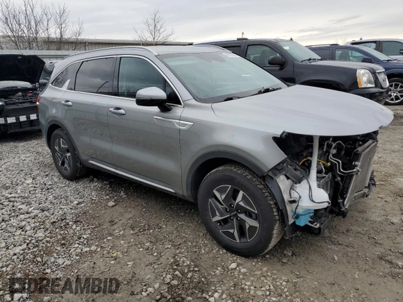 2022 Kia Sorento S with VIN KNDRG4LG3N5090659, listed as a Copart auction lot 46125235 with 50,448 mi miles and Salvage title. Bid and sale history available at DreamBid. Image 4.
