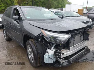 2024 Toyota RAV4 Hybrid LE with VIN 2T3LWRFV0RW201327, listed as a IAAI auction lot 42308254 with 8,425 mi miles and . Bid and sale history available at DreamBid. Image 1.