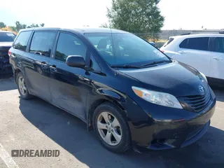 2013 Toyota Sienna L with VIN 5TDZK3DC7DS287069, listed as a IAAI auction lot 40249320 with 113,482 mi miles and . Bid and sale history available at DreamBid. Image 1.