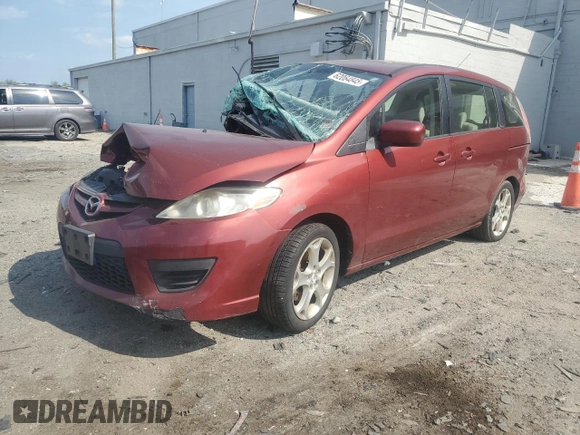 2010 Mazda 5 Sport with VIN JM1CR2W31A0382394, listed as a Copart auction lot 62064845 with Not provided miles and Salvage title. Bid and sale history available at DreamBid. Image 1.