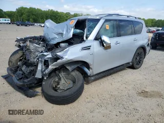 2017 Nissan Armada Platinum z VIN JN8AY2NF5H9304068, wystawiony jako Copart lot #53338405 z przebiegiem 124 615 mil mil oraz Szkoda całkowita • Salvage title. Historia ofert i sprzedaży dostępna na DreamBid. Obrazek 1.