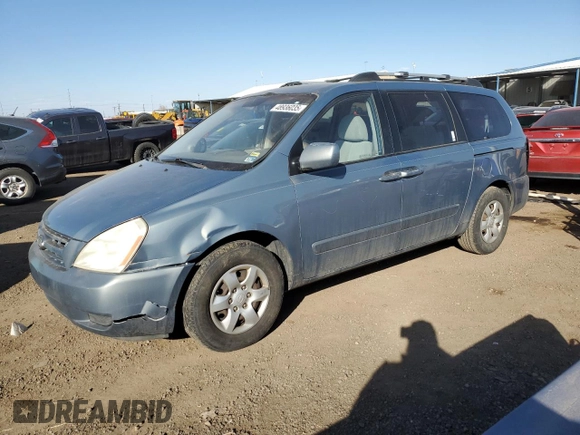 2008 Kia Sedona LX with VIN KNDMB233086261604, listed as a Copart auction lot 48936035 with 313,041 mi miles and Salvage Title. Bid and sale history available at carsss.com. Image 1.