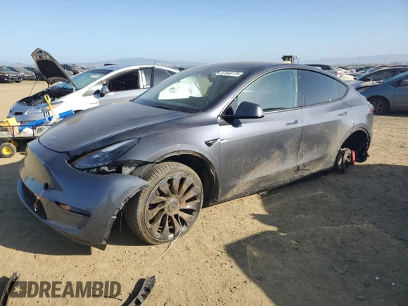 2022 Tesla Model Y Performance с VIN 7SAYGDEF1NF347903, выставлен на аукционе Copart как лот 57646175 с пробегом 48 286 миль миль и Списание • Salvage title. История ставок и продаж доступна на DreamBid. Изображение 1.
