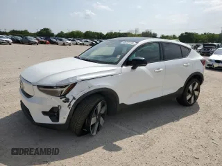 2023 Volvo C40 Recharge Pure Electric Ultimate with VIN YV4ED3GM6P2041457, listed as a Copart auction lot 48752134 with 5,937 mi miles. Bid and sale history available at carsss.com. Image 1.