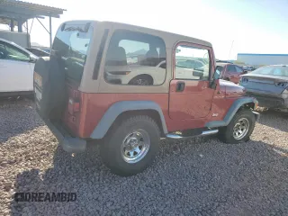 1998 Jeep Wrangler SE with VIN 1J4FY29P7WP792463, listed as a Copart auction lot 72254154 with 179,114 mi miles and Salvage Title. Bid and sale history available at carsss.com. Image 3.