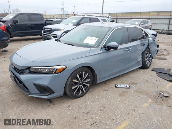 2024 Honda Civic Sedan EX with VIN 2HGFE1F7XRH319650, listed as a IAAI auction lot 41612872 with 20,393 mi miles. Bid and sale history available at carsss.com. Image 2.