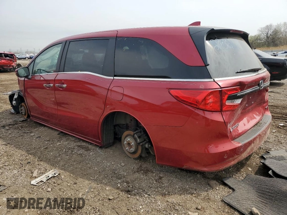 2022 Honda Odyssey Touring z VIN 5FNRL6H8XNB044219, wystawiony jako Copart lot #54767665 z przebiegiem 68 965 mil mil oraz Szkoda całkowita • Salvage title. Historia ofert i sprzedaży dostępna na DreamBid. Obrazek 2.