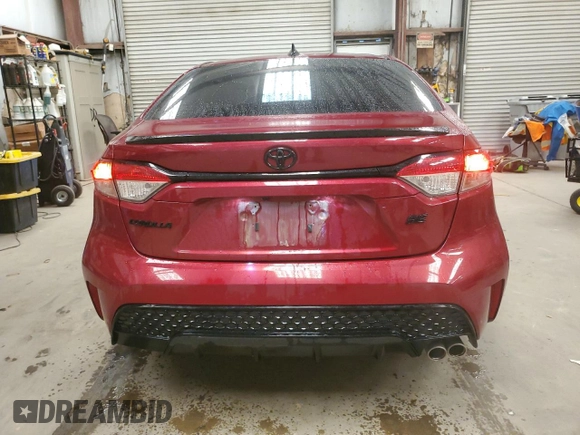 2022 Toyota Corolla SE with VIN 5YFS4MCE1NP123279, listed as a Copart auction lot 50740805 with 53,383 mi miles and Clean Title. Bid and sale history available at DreamBid. Image 6.