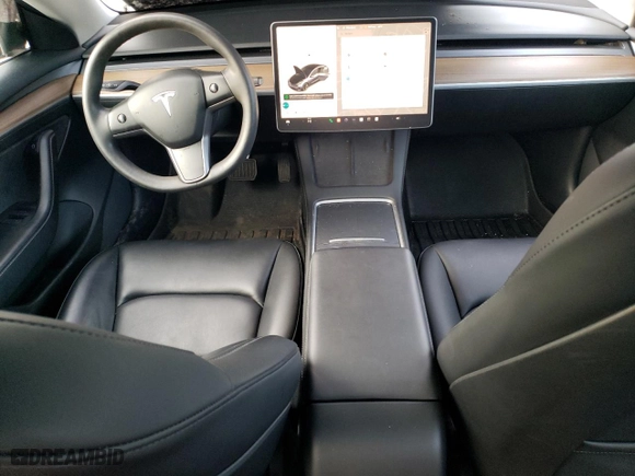 2023 Tesla Model 3 with VIN 5YJ3E1EA5PF408107, listed as a Copart auction lot 74465394 with 48,142 mi miles and Salvage Title. Bid and sale history available at carsss.com. Image 8.