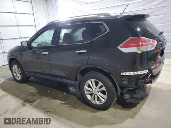 2016 Nissan Rogue SV with VIN KNMAT2MV5GP644107, listed as a Copart auction lot 51036385 with 35,066 mi miles and Salvage Title. Bid and sale history available at DreamBid. Image 2.