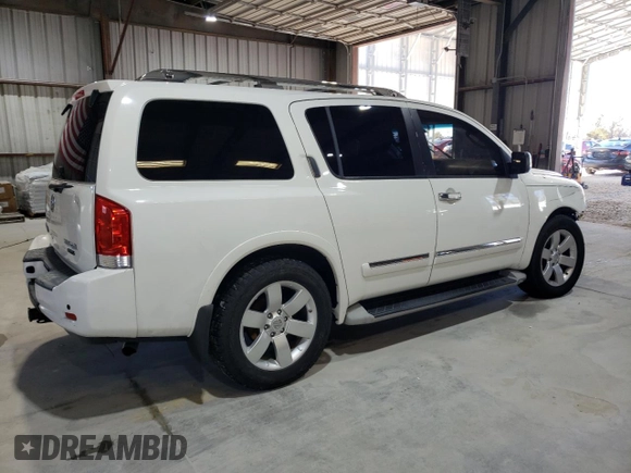 2010 Nissan Armada Titanium z VIN 5N1BA0NDXAN610604, wystawiony jako Copart lot #80023374 z przebiegiem 199 475 mil mil oraz Szkoda całkowita • Salvage title. Historia ofert i sprzedaży dostępna na DreamBid. Obrazek 3.