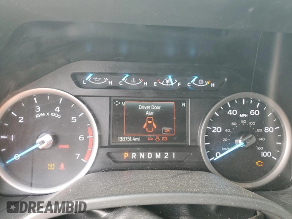 2020 Ford F-250 XL with VIN 1FT7W2B6XLED47286, listed as a Copart auction lot 55633585 with 138,751 mi miles and Clean title. Bid and sale history available at DreamBid. Image 9.