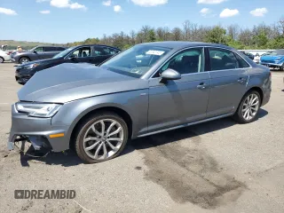 2019 Audi A4 Premium Plus with VIN WAUENAF42KN002181, listed as a Copart auction lot 62543745 with 98,312 mi miles and Salvage title. Bid and sale history available at DreamBid. Image 1.