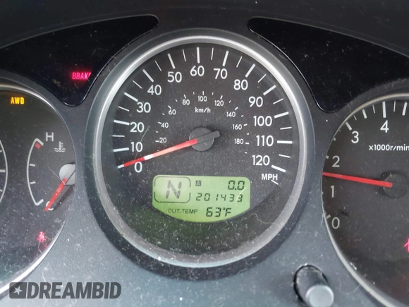 2007 Subaru Forester X w/Premium Pkg with VIN JF1SG656X7H710030, listed as a IAAI auction lot 42027771 with 201,433 mi miles. Bid and sale history available at carsss.com. Image 12.